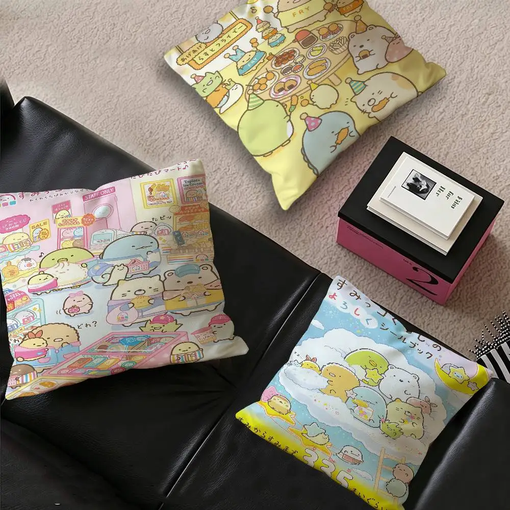 Japan Anime Sumikko Gurashi Personalized Picture Text Home Decorative Pillows Household Gifts 45x45cm