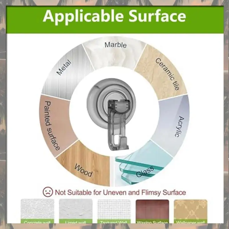 

A70U Новый душ для полотенец, крючки из люфы на присоске, сверхпрочный водонепроницаемый крючок из 4 предметов, серый
