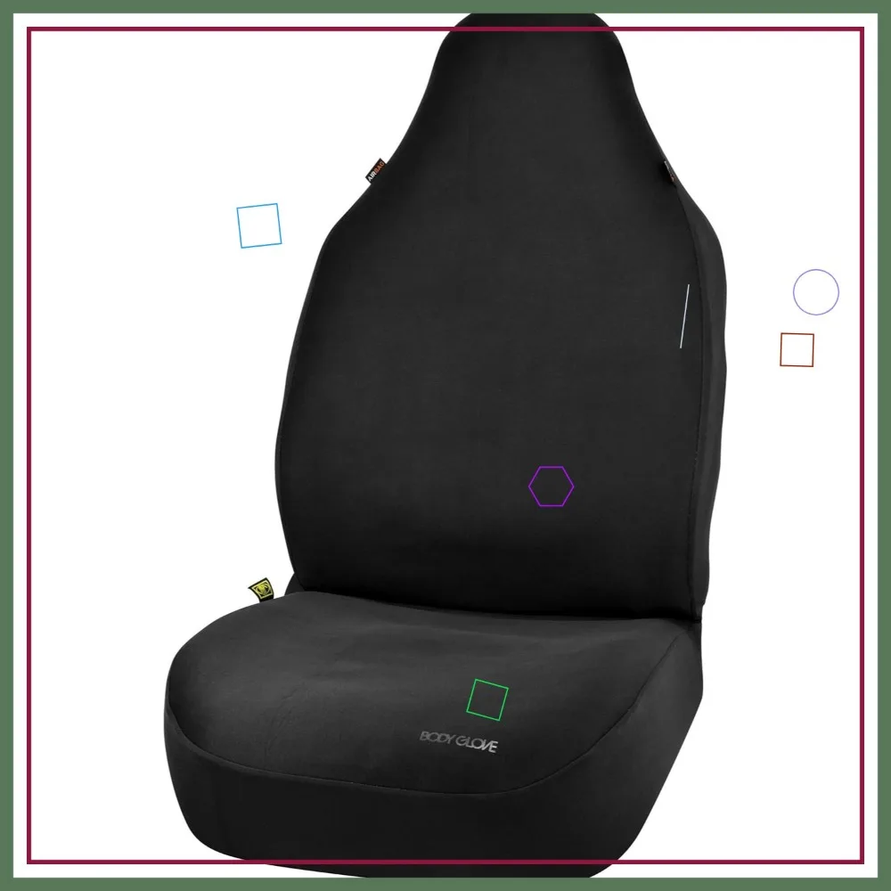 

Universal Neoprene Car Seat Cover for Sedans SUVs, Waterproof & Airbag Compatible, Easy Install