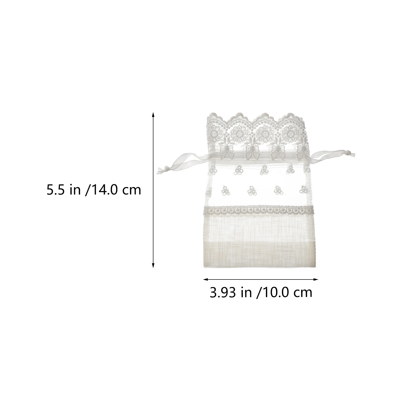 

5pcs Jewelry Storage Bag Small Drawstring Pouches Soft Durable Travel Organiser Polyester Lace Gift Box Bag Packaging