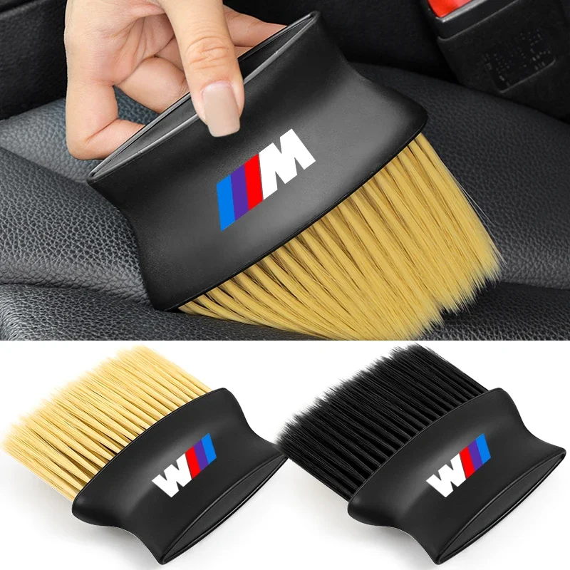 1pcs Car Crevice Dust Removal Artifact Brush Cleaning Brush Tool For BMW M Performance Power X1 X3 X6 E84 E83 F25 M3 E90 E91 E60