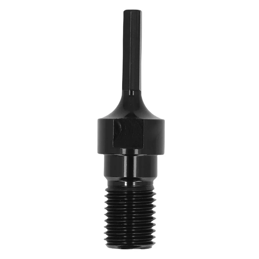 UNC 1 1/4 Thread Drill Bit Adapter 1/2in Hex Shank 40Cr Steel Core Drill Adapter Male Thread Hexagonal Shank Hex Shank Converter