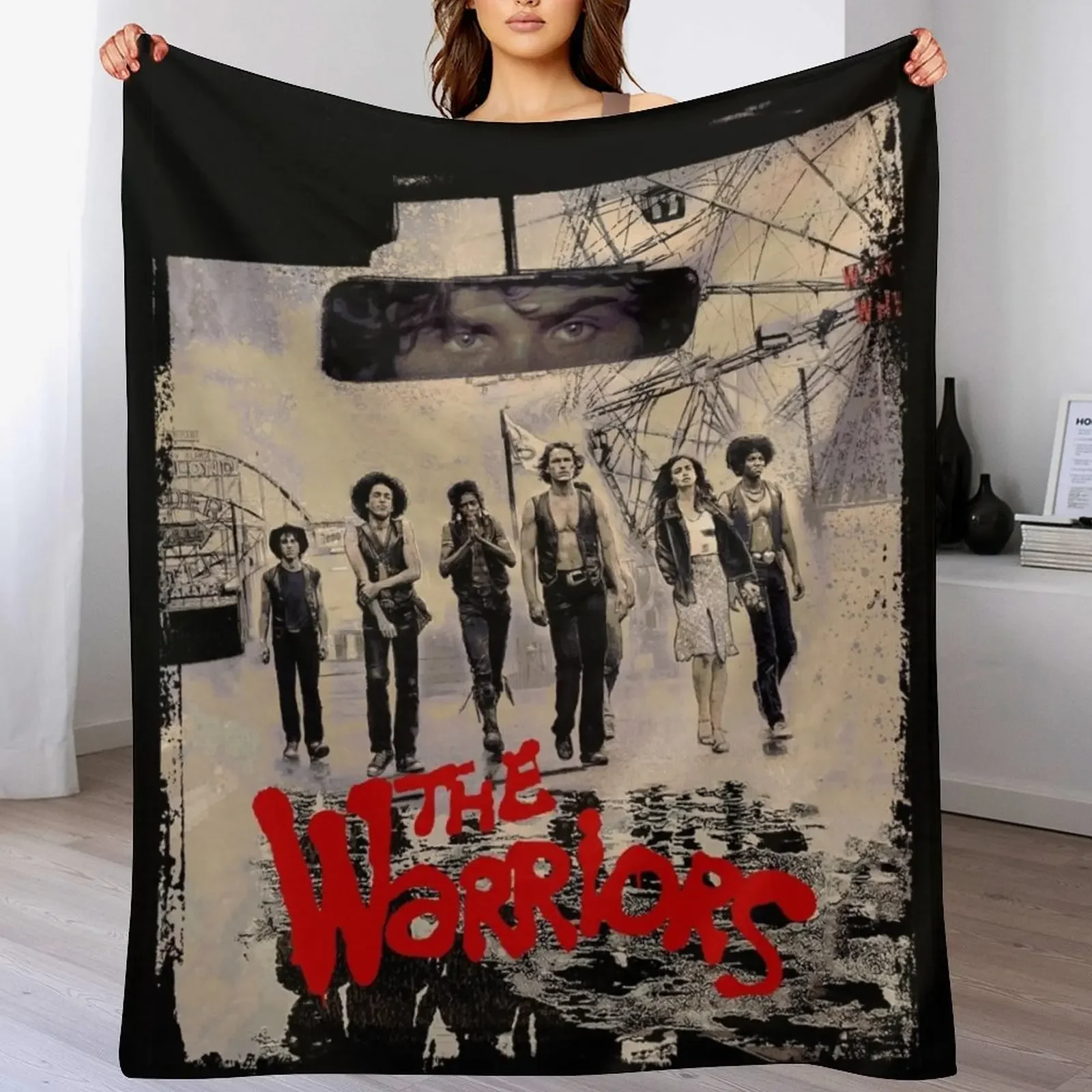 

The Coney Island Warriors Throw Blanket Thins Hair Summer Beddings Bed Blankets