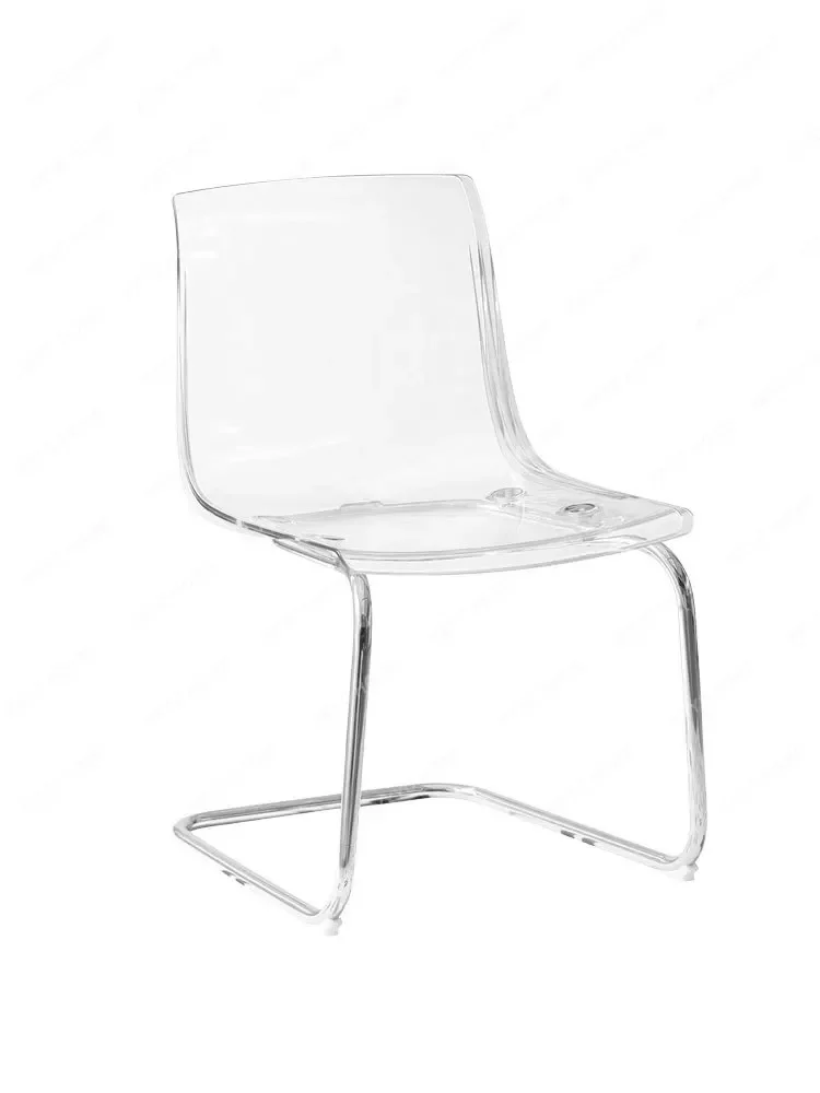 Transparent dining chair designer creative simple home acrylic back chair