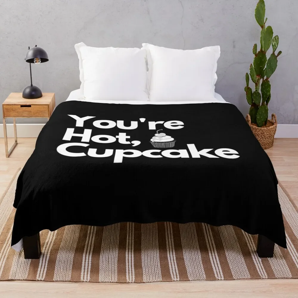 

You're hot, cupcake Throw Blanket Cute Plaid Decorative Throw valentine gift ideas Extra Large Throw Blankets