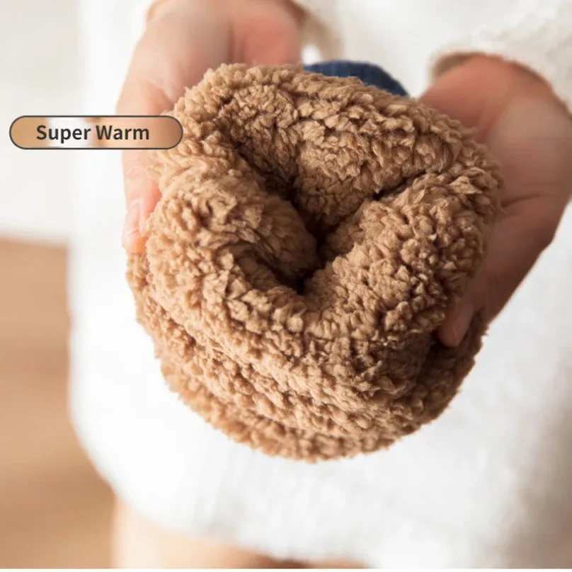 Thermal Socks Women Fluffy Fuzzy Sleeping Winter Warm Plush Non Slip Grip Thick Soft Female Floor Comfy Slippers Sock Men Male