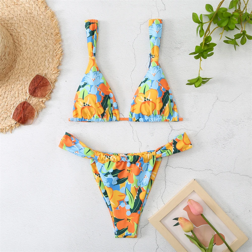 Vintage Print Bikini Thong Str – Tropic Strap Vintage recenzja i cena