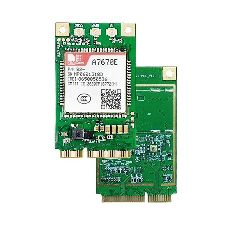 SIMCOM LTE โมดูล A7670E-LASE-PCIEA A7670E-FASE PCIEA A7670SA PCIEA A7670G PCIEA 4G + 2G + เสียง + GPS (อุปกรณ์เสริม)