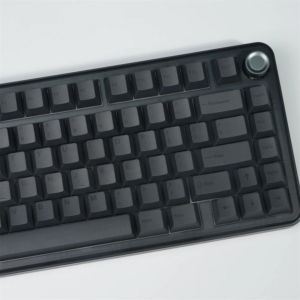 

KBDiy GMK Minimal Gray Keycaps Custom Cherry Profile Keycap Set for Mechanical Keyboards 139 Keys ISO 7U Sublimation for 61/64