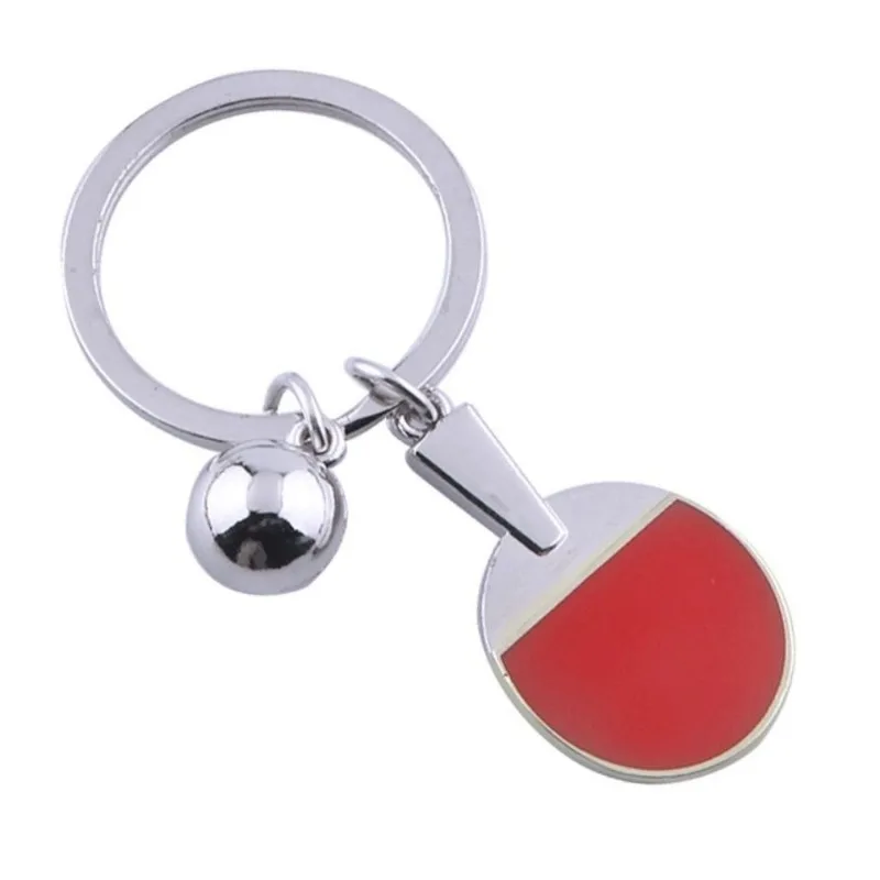 Table Tennis Table Three-dimensional Acrylic Keychain Badminton Keychain Souvenir Mini Tennis 1pcs Decorative Pendant for gift