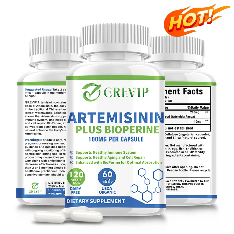 

Artemisinin 100mg - Supports Immune Function & Overall Health, Promotes Cellular Health and Healthy Aging, and Enhances Vitality