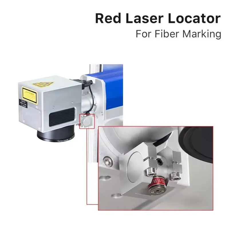 FSTE-For Fiber Metal Laser Marking Machine Compatible Red Laser Positioning Fixture(12Mm Diameter) Precision Holder Mount