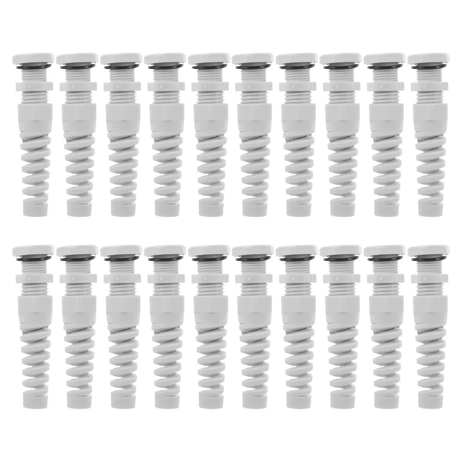 20Pcs Cable Gland Waterproof Adjustable Nylon Connector for Outdoor Electrical Cable Management 3-6.5mm Wire Gland Waterproof
