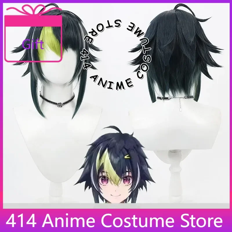 

Ibrahim Cosplay Wig Anime Game Nijisanji VTuber Characters Party Wigs Role Play Costume Prop Synthetic Hair Headwear