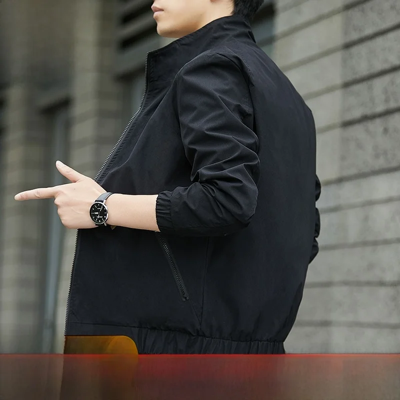 

Pierre Cardin 2025 New Men's Jaet Fce-Lined Thin Workwear Trendy Outerwear Spring Autumn Winter Youth Polyester Long Sle...