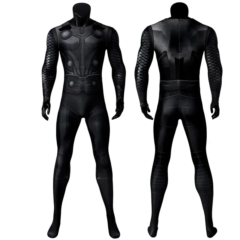 AAA 2025 Adult Infinity War God of Thunder Thor Jumpsuit Cosplay Costume Halloween Masquerade Party Print Zentai Bodysuit fy1;