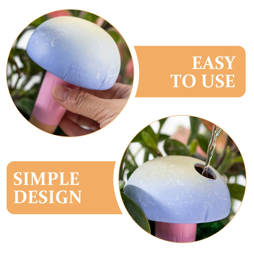 

4Pcs Automatic Plant Watering Device Red Soil Self Watering Spikes for Indoor Outdoor Potted Plants Slow Release Irrigation Tool