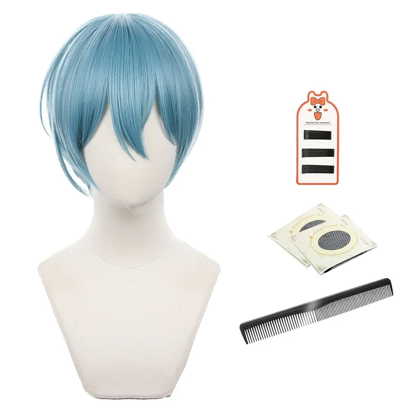 Blue Lock Manga Anime Cosplay Wig Hiori No.16 Rose Net Sythetic Fiber Adjustable Size Headwear