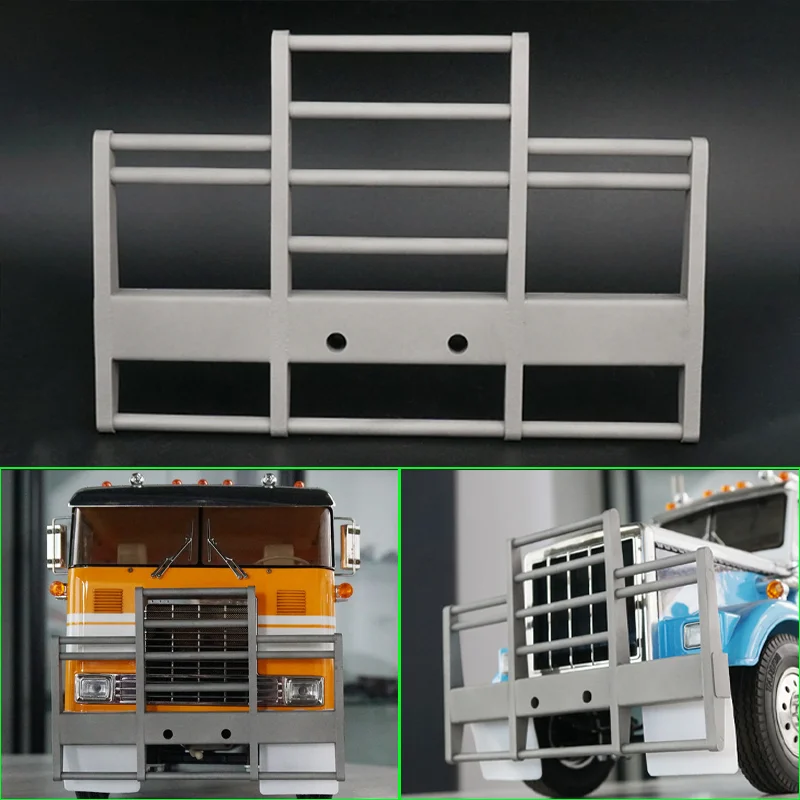 1pcs Metal Simulation Grille Guard decorate Upgrade for 1/14 Tamiya RC Truck for Globr Liner LESU Car