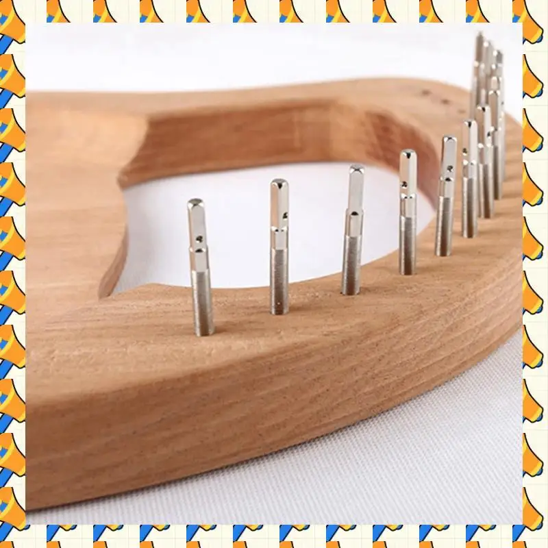 

ABYB 200 Pcs Lyre Harp Tuning Pin Nails With 200 Pcs Rivets Set For Lyre Harp Small Harp Musical Stringed Instrument