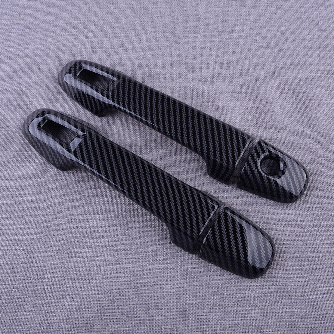 ألياف الكربون نمط الجانب غطاء مقبض الباب الذكي مجموعة الكسوة صالح ل Scion FR-S تويوتا GT86 سوبارو BRZ #1