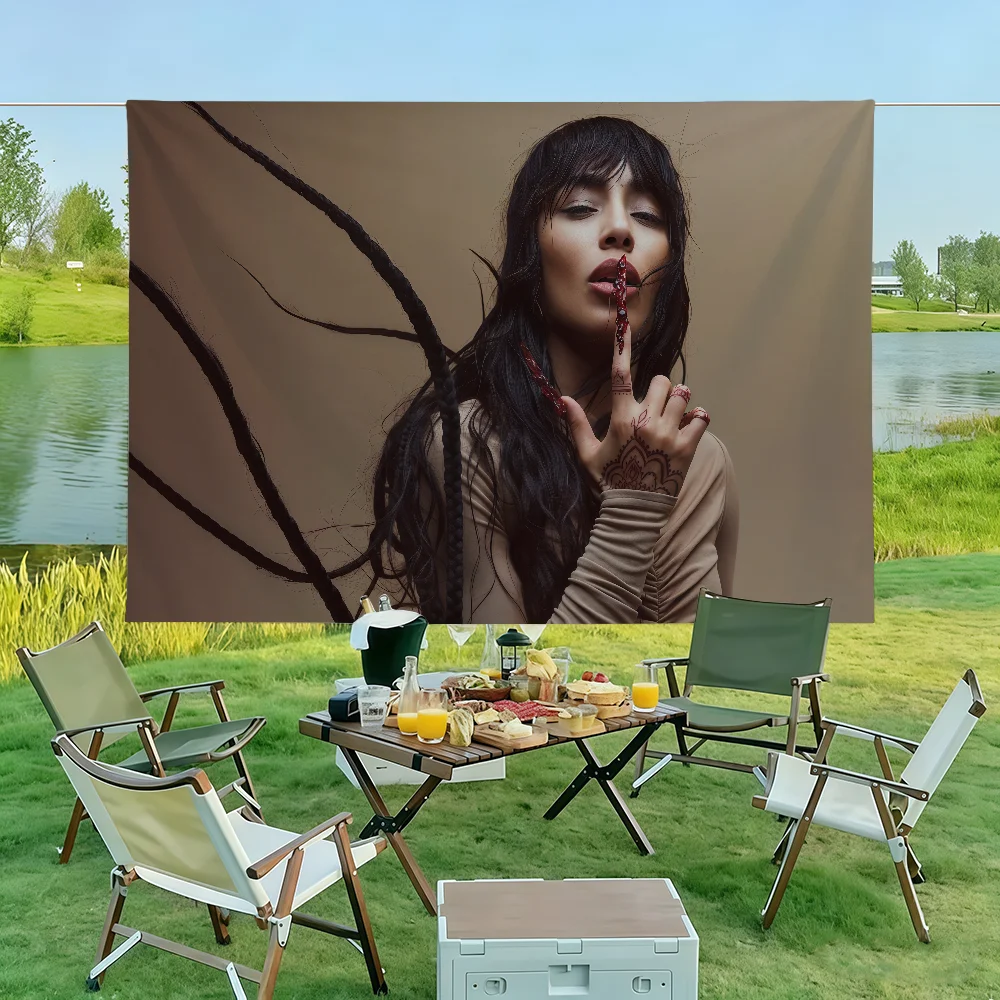 Singers L-loreen WILDFIRE Flag Wall Decorations Home Decor Suitable For Living Rooms Bedrooms Dormitories Parties And Holidays