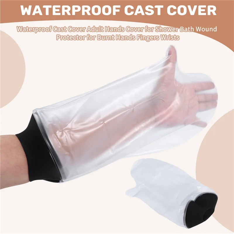 

Waterproof Cast Cover Adult Hands Cover For Shower Bath Wound Protector For Burnt Hands Fingers Wrists-AA26