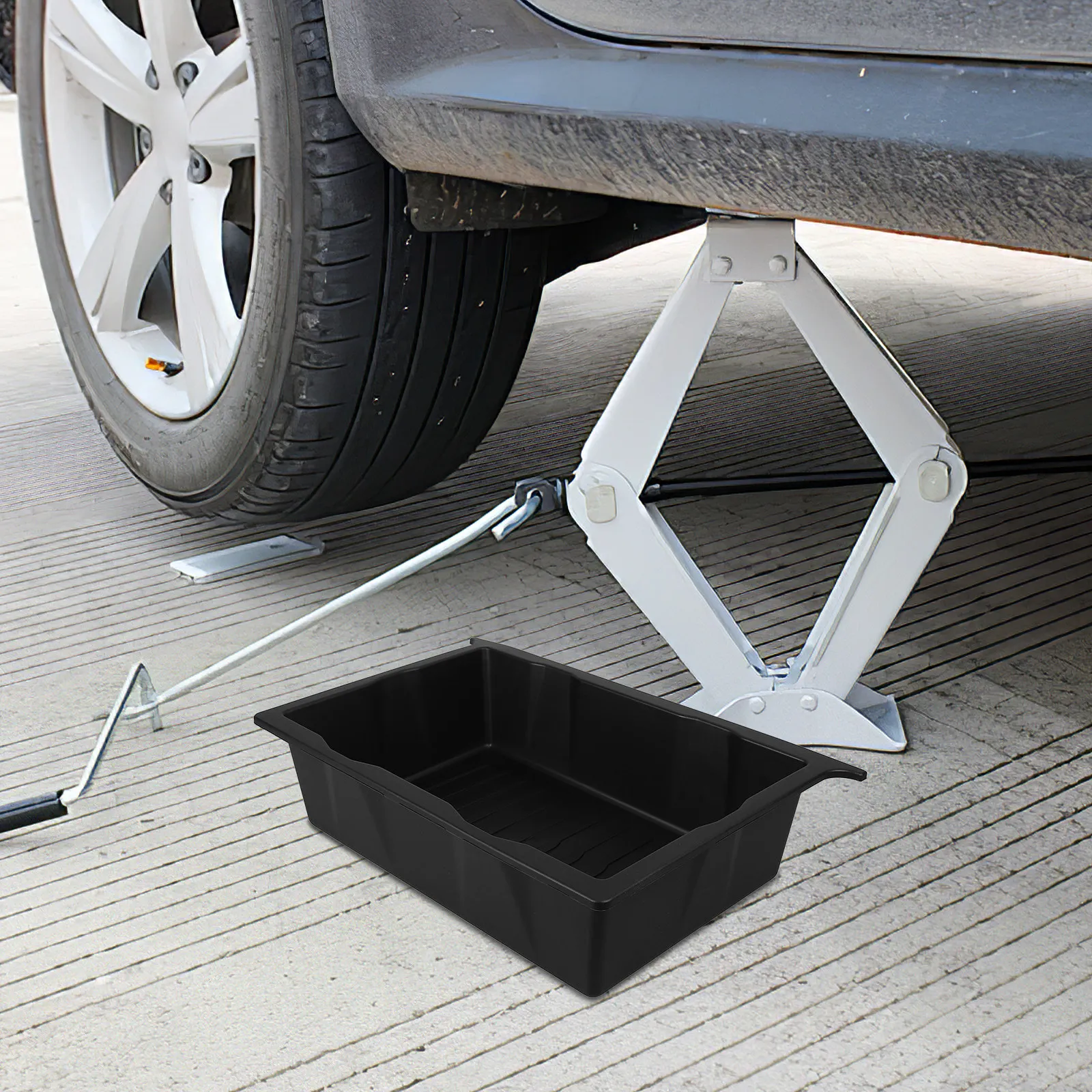 

Car Seat Organizer Under Front Seat Heavy Duty Storage Box for Vehicles Holds Beverages Tools Umbrellas Tidy Car Interior