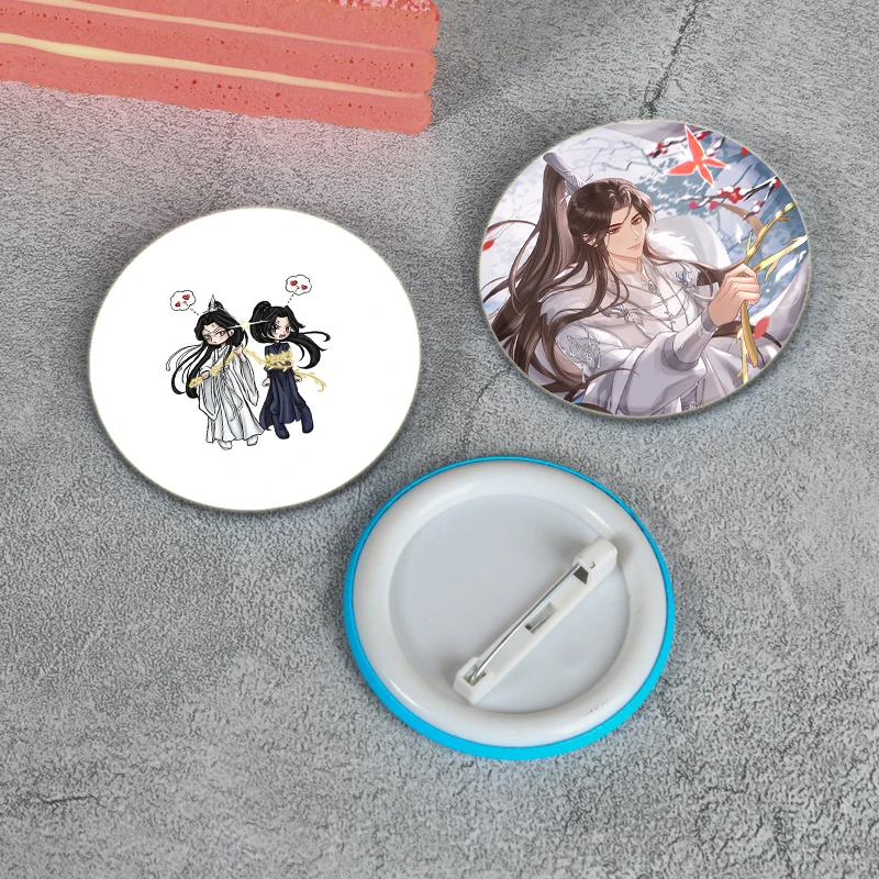 The Husky and His White Cat Shizun Erha He Ta De Bai Mao Shizun Brooches Chu Wanning Mo Ran Cartoon Badge Mo Weiyu Anime Pins