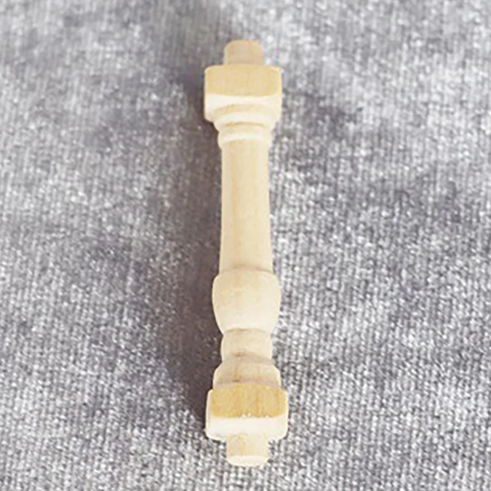 

WOTT-24 шт. Декоративные деревянные балясины для кукольного домика, миниатюрные, масштаб 1/12, для украшения лестничных перил