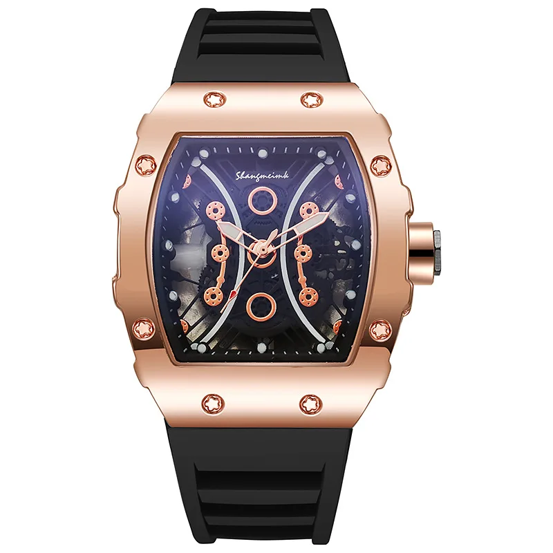 Adult student quartz watch Miller barrel type watch multifunctional personality couple large dial wristwatch