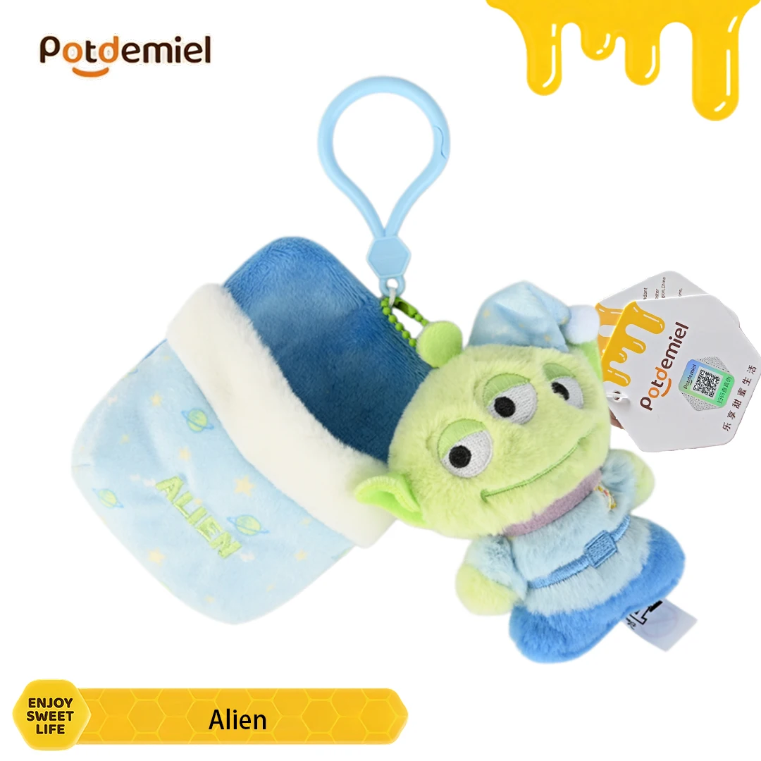 Potdemiel Toy Story Alien Sleep Sack Plush Mini Pouch Charm for Shoulder Bag Funny Cute Soft Kids Holiday Gift Home Decor