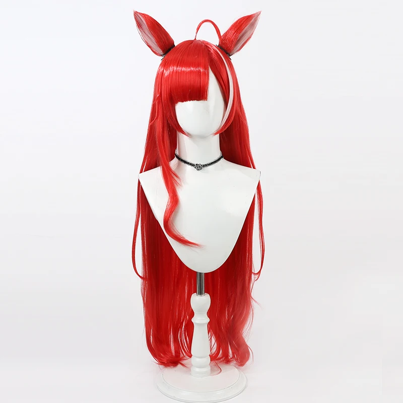 Virtual YouTube Vtuber Ratna Putri Cosplay Wig Halloween Carnival Party Props Synthetic Hair Heat Resistant Fiber + Wig Cap