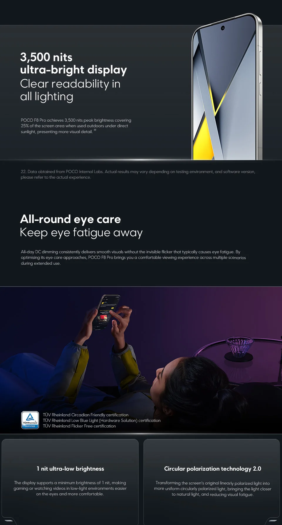 POCO F8 Pro Global Version Smartphone Snapdragon 8 Elite Octa core 6.59"120Hz HyperRGB AMOLED Display 6210mAh NFC 5G