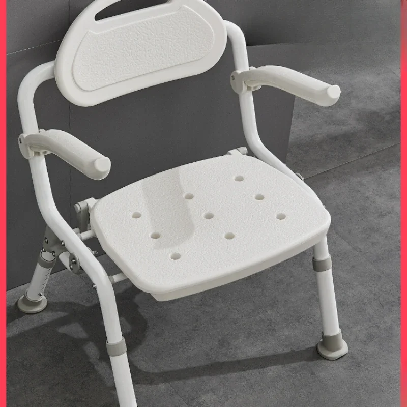 Elderly pregnant women bathroom special bath chair foldable pregnant woman toilet shower chair bath stool non-slip no hole