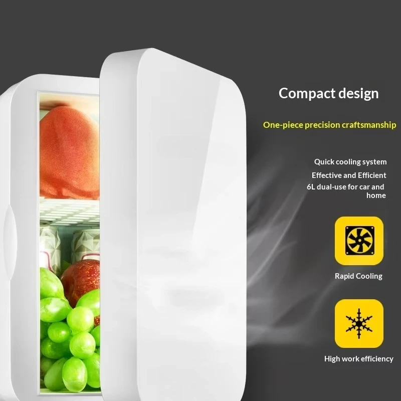 Portable Semiconductor Refrigeration Car Refrigerator for Car Home & Dormitory Use with Auto-Defrost