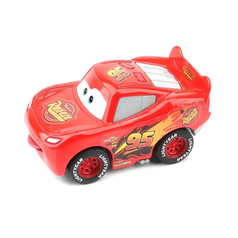 Nieuwe Disney 6,5 cm Pixar Cars Mini McQueen Line Jackson Sheriff Metal pull back auto puzzel speelgoed jongen verjaardagscadeau