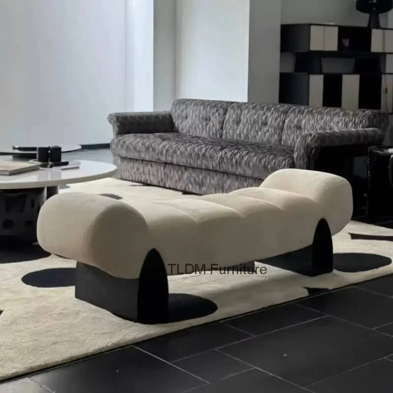 Leisure Creative Bedroom Simple Designer Living Room Sofa Bench High-end Clothing Store Bench Home Bedroom Bench Bed End Stools