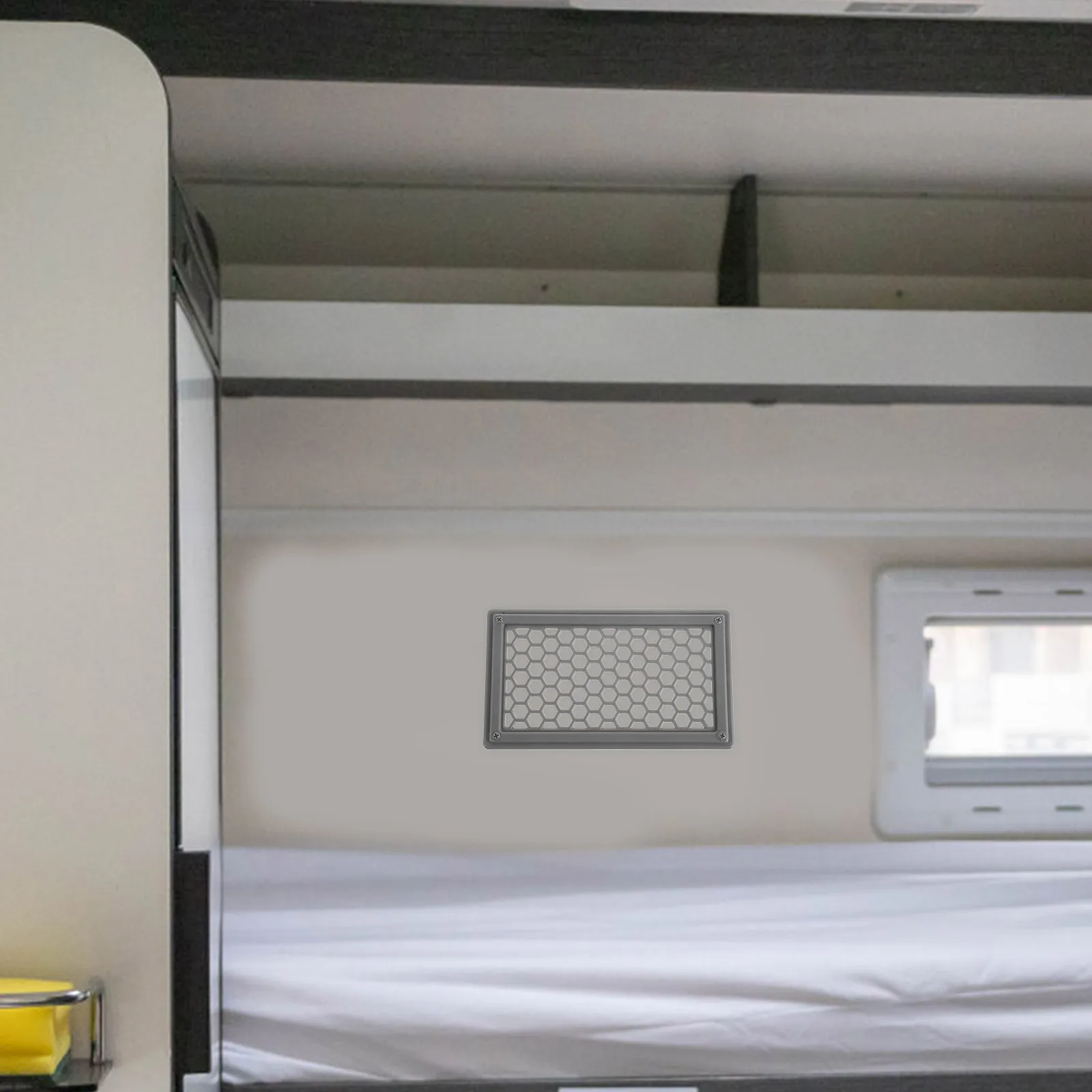 

Universal Gray Vent Panel for Passenger Cars Yachts Rvs Air Outlet Plastic Durable Waterproof Dustproof Airflow Control