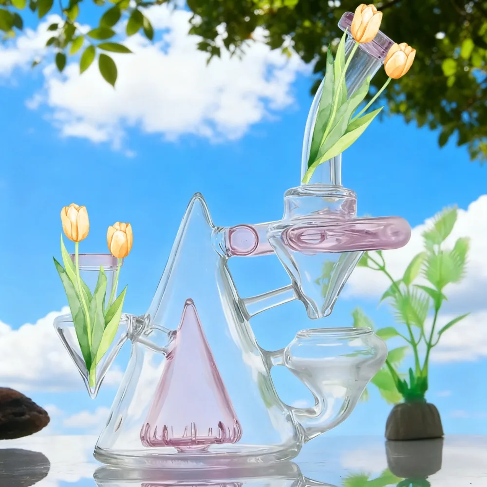 جهاز هرمي لإعادة التدوير المخروطي مقاس 8 بوصات، مجموعة متنوعة من الألوان للاختيار من بينها، هدية فريدة للنساء، ديكور جمالي للمنزل والمكتب #3