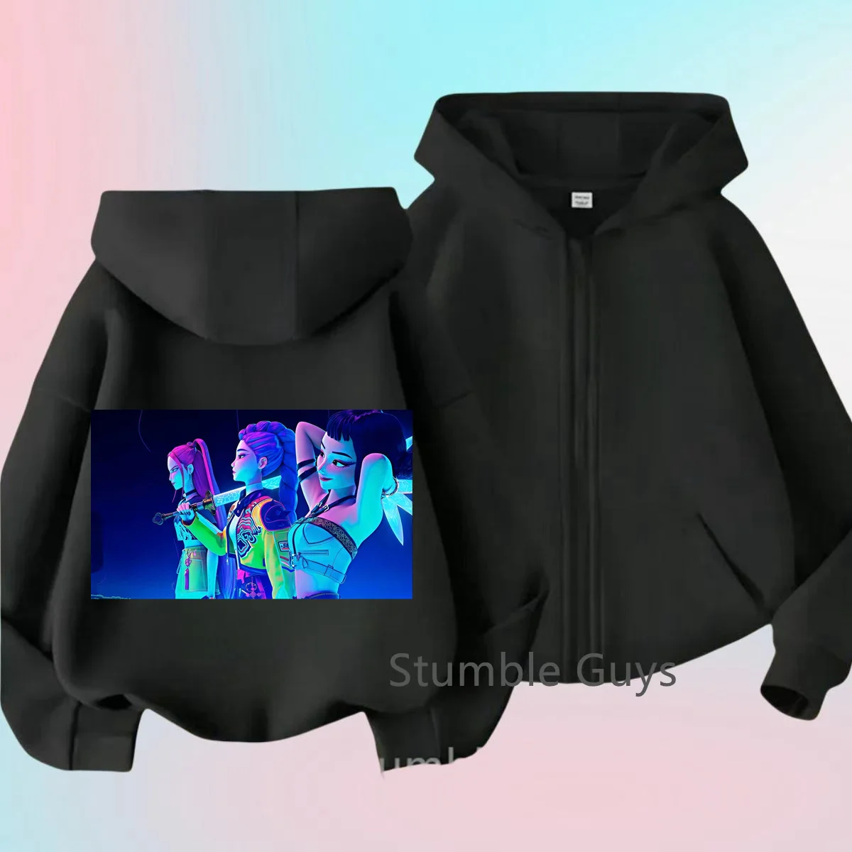 

Забавная спортивная одежда на молнии Kpop Devil Hunter, толстовка с капюшоном, детская одежда, спортивная одежда для девочек и мальчиков, толстовка на молнии, детский повседневный топ4 + 14