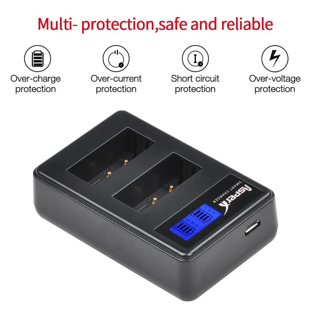 1350mAh LP-E17 LP E17 E17 카메라 배터리 + LCD 듀얼 USB 충전기 캐논 EOS M3 M5 M6 750D 760D T6i T6s 800D 8000D 키스 X8i