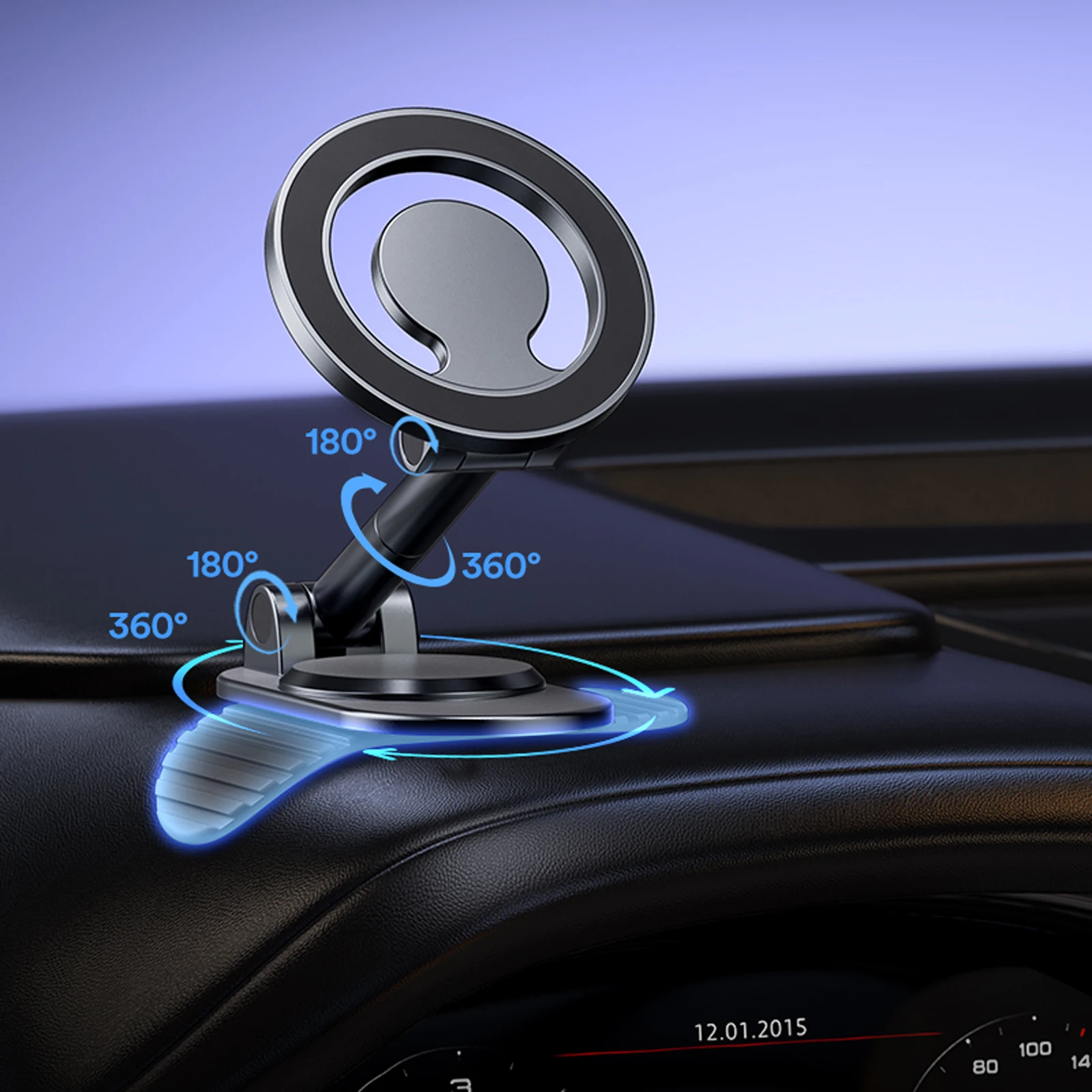 

Магнитный автомобильный держатель для телефона Magsafe, вращающийся на 1080 градусов, складной, универсальный, подходит для смартфонов iPhone и Android