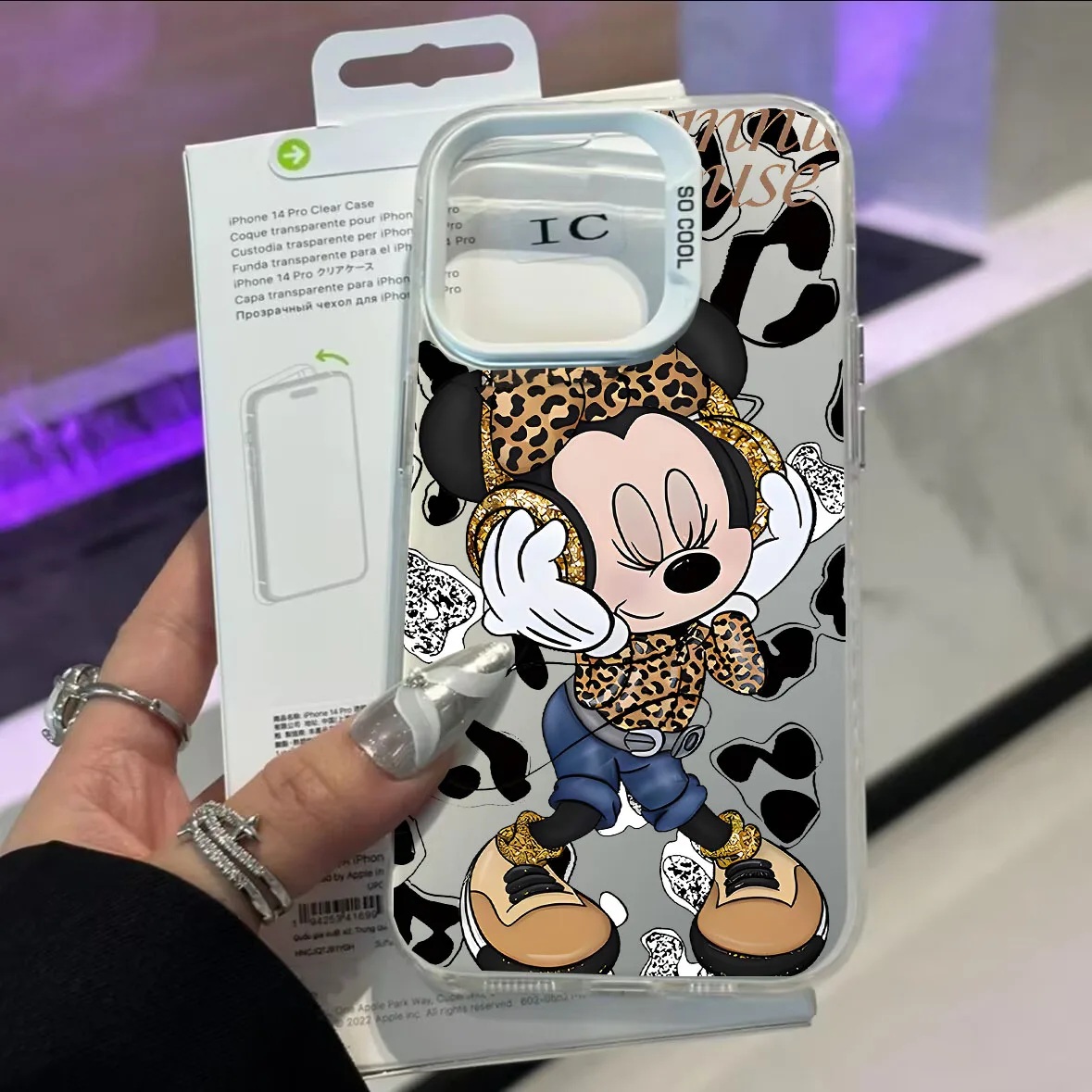 حافظة ميني بطبعة الفهد الأسود لهاتف Honor X7D X9D X6C X9B X9A X6B X8A X7A X7B 400 Lite Pro Magic 7 Lite 6 Pro IMD غطاء غير لامع