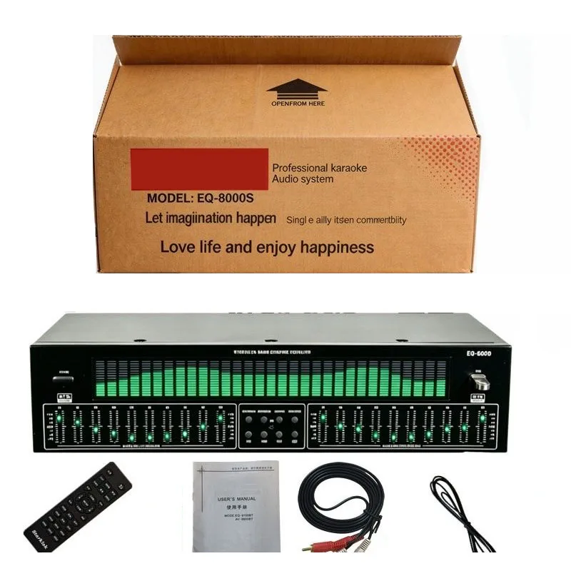 EQ Equalizer Bluetooth 6.0 Audio Receiver Decoder Multi Input Fiber Coaxial USB Disk Playback Pre Player For HiFi Digital Audio