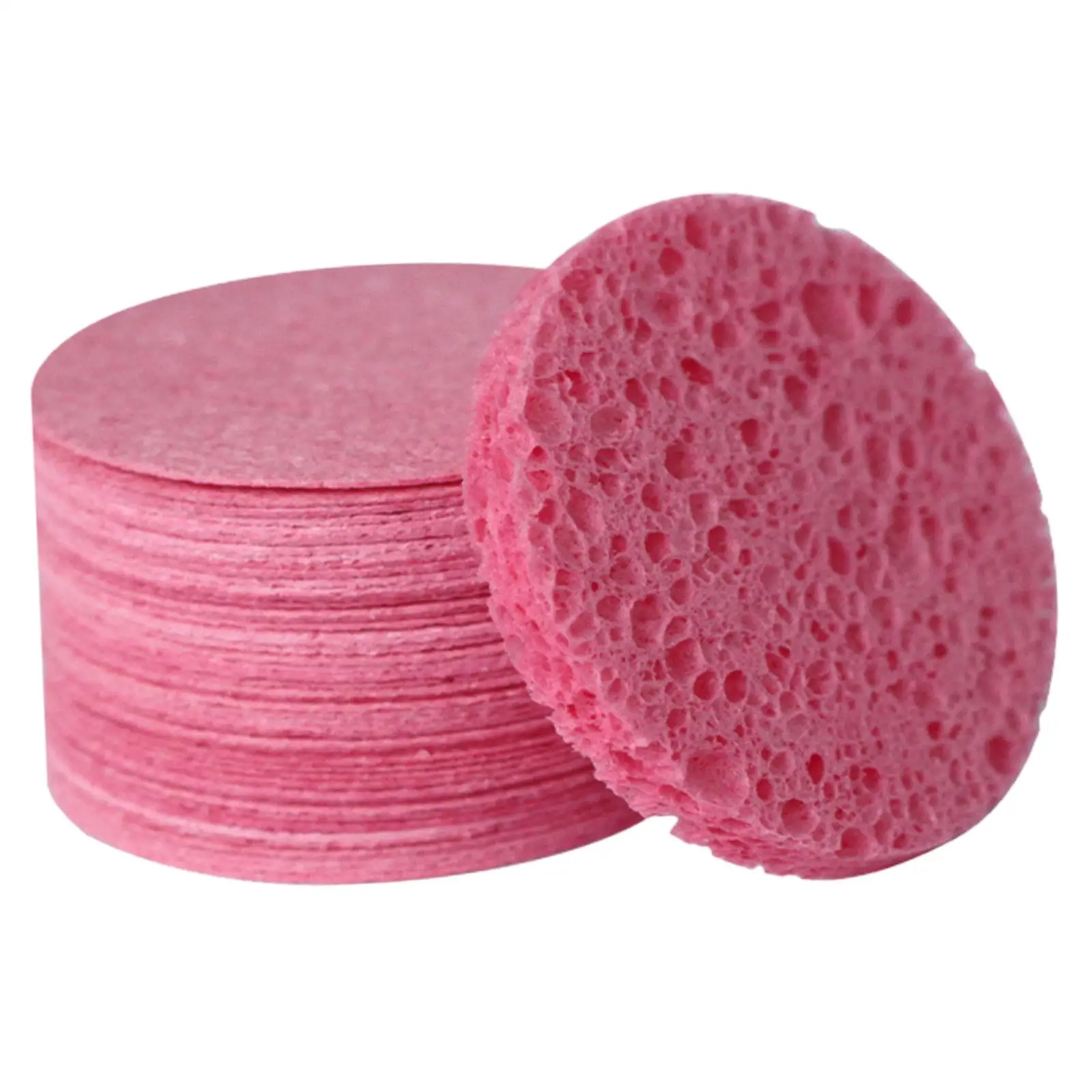 Exfoliating Face Sponge Lightweight Compact Makeup Removal Cleansing Pad Disposable Sponges for Travel