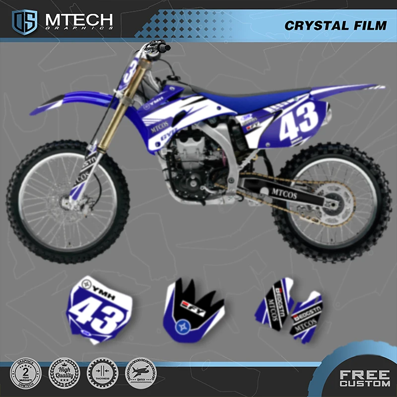 

DSMTECH Custom Team Motorcycle Graphics Decal Stickers Kits For YAMAHA YZF250 YZF450 2006 2007 2008 2009 007