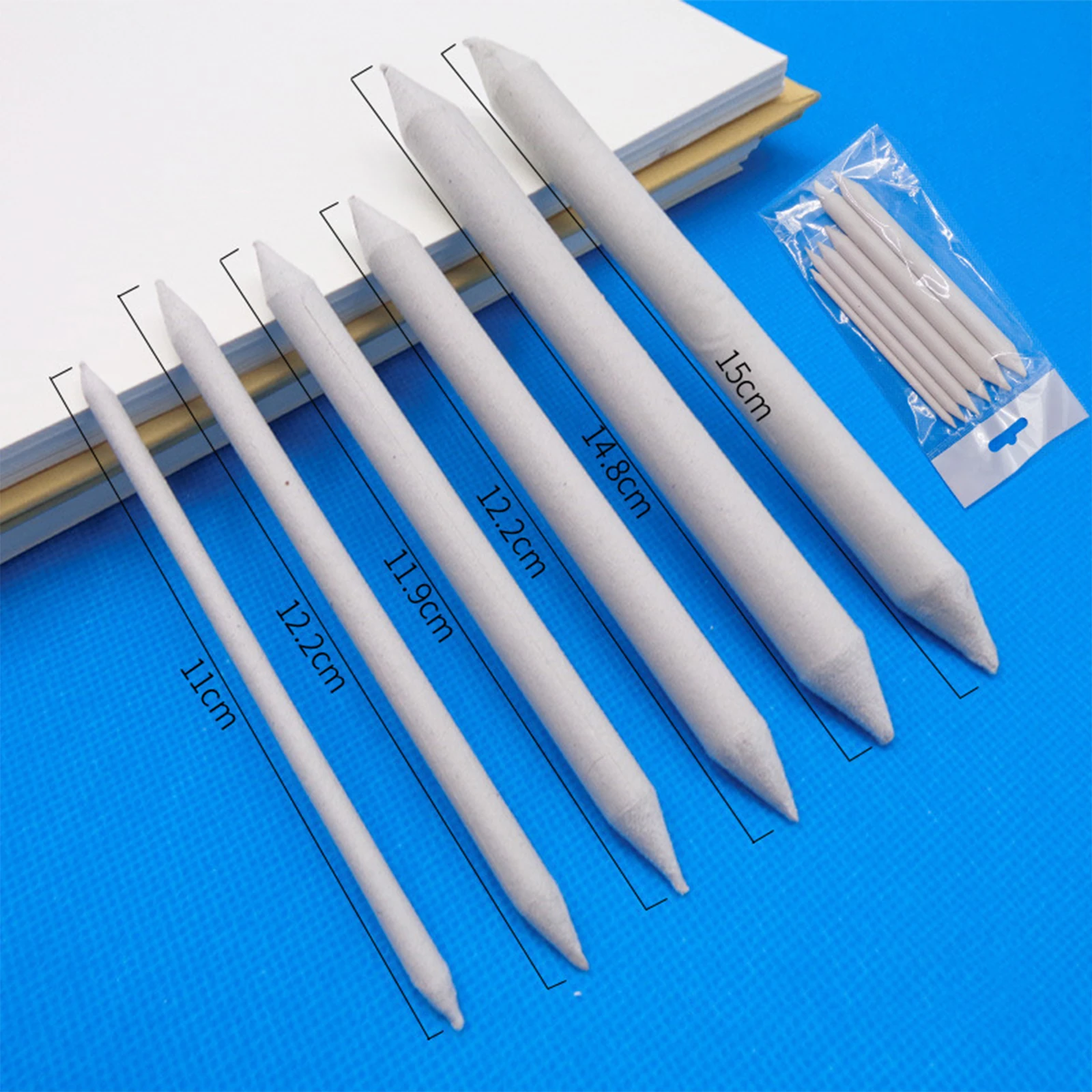 3/6/12PCS Profession Sketch Paper Eraser Pens Blending Stump Art Sketches with Eraser Pens for Painting and Smearing Pen Student
