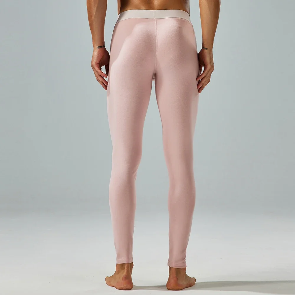 NEW SEOBEAN MENS CLASSIC SOLID COTTON LONG JOHN UNDERWEAR