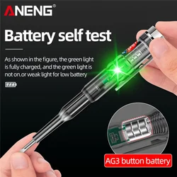 Electric Screwdriver Tester Pen B14 Universal 24-250V Voltage Induced Probe With Indicator Light Sound and Light Alarm Tester